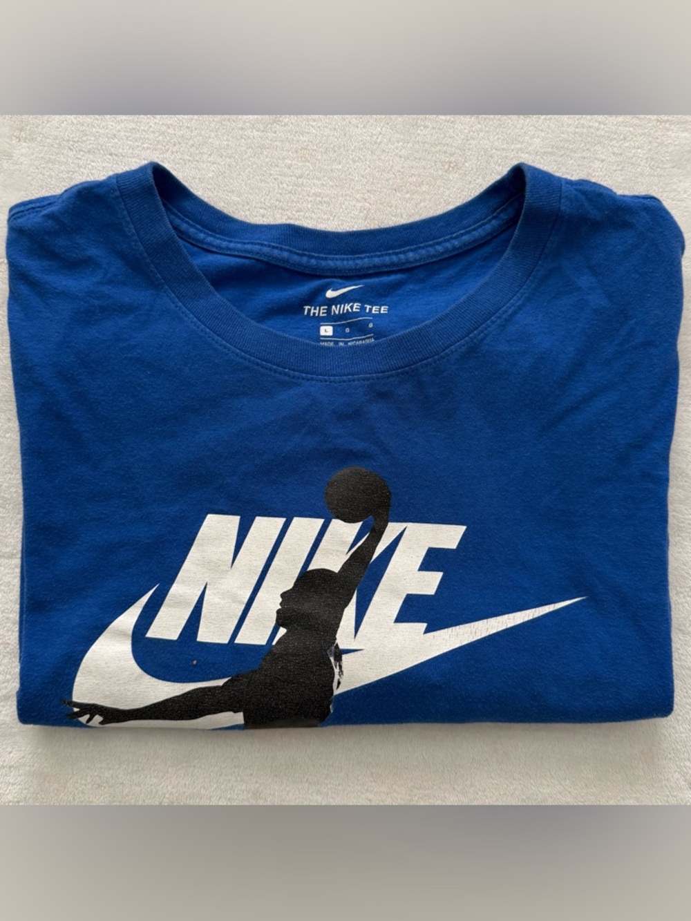 Nike Swoosh Air Graphic T-Shirt Blue Men’s Size L